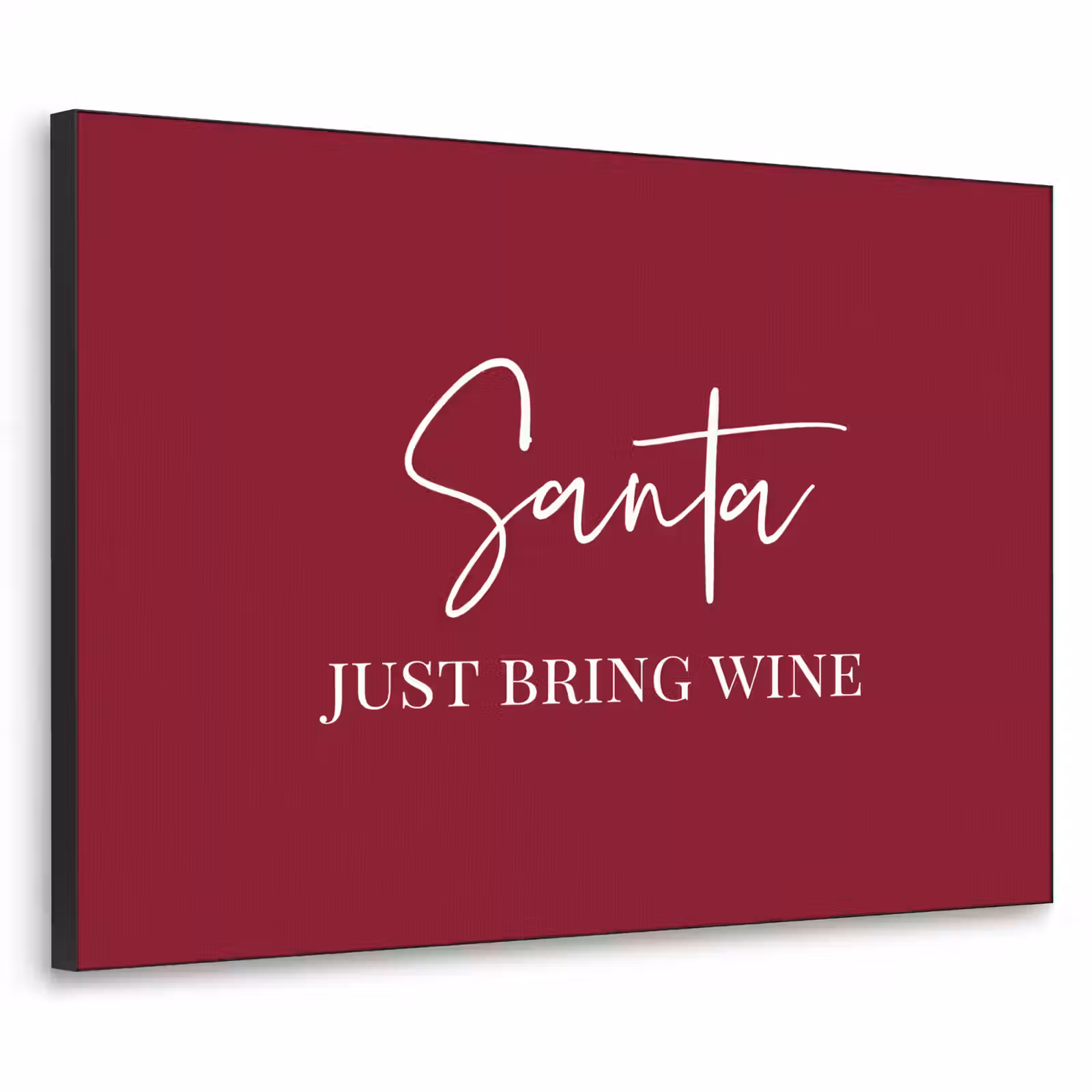 Art Frame - Santa - Wine - Rood - Kerst - Kerstman — 1