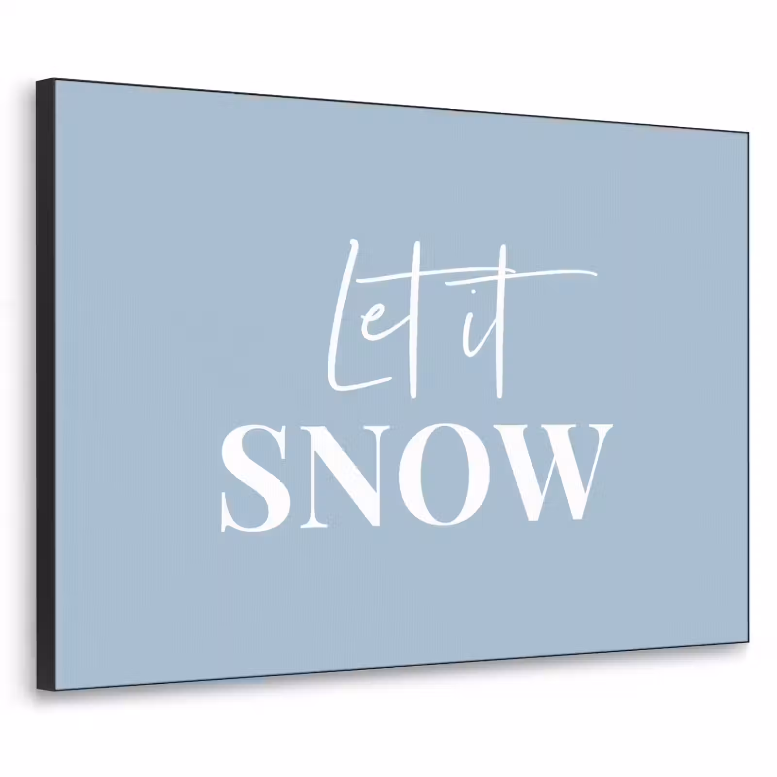 Art Frame - Sneeuw - Winter - Blauw - Let it snow — 1