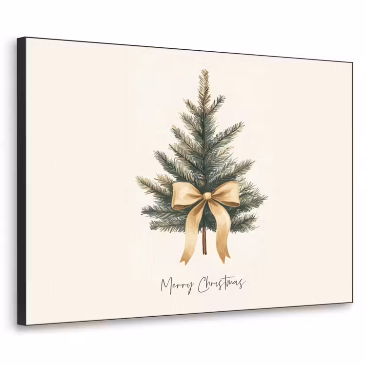 Art Frame - Kerstboom - Kerst - Merry Christmas - Beige — 1