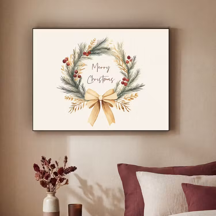 Art Frame - Kerstkrans - Kerst - Goud - Beige — 3