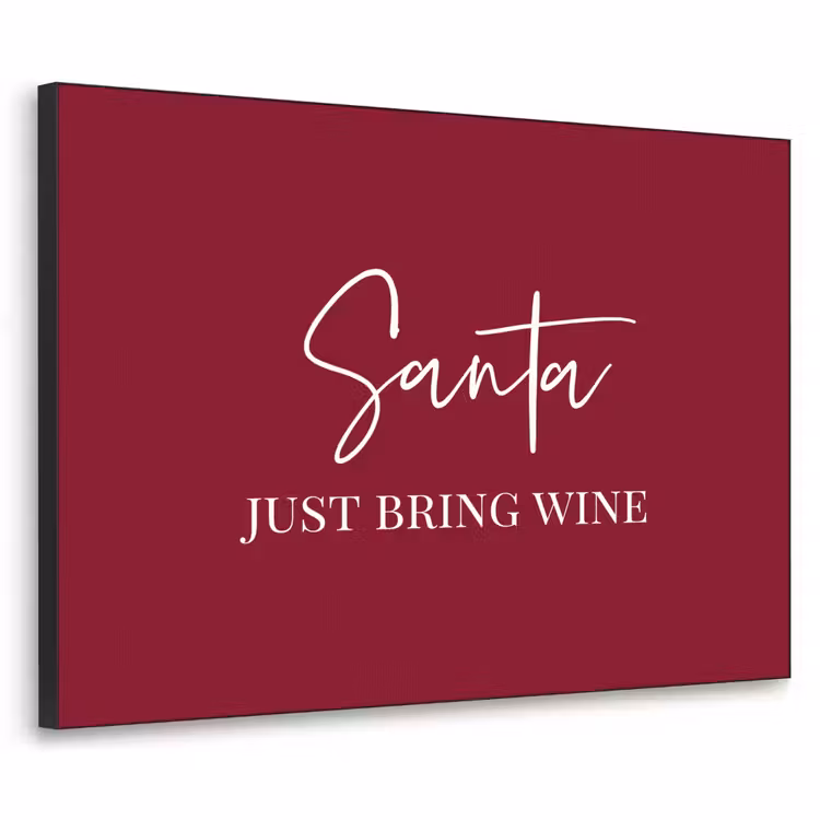 Art Frame - Santa - Wine - Rood - Kerst - Kerstman — 1