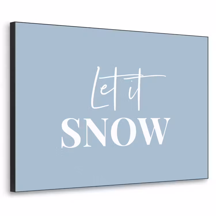 Art Frame - Sneeuw - Winter - Blauw - Let it snow — 1