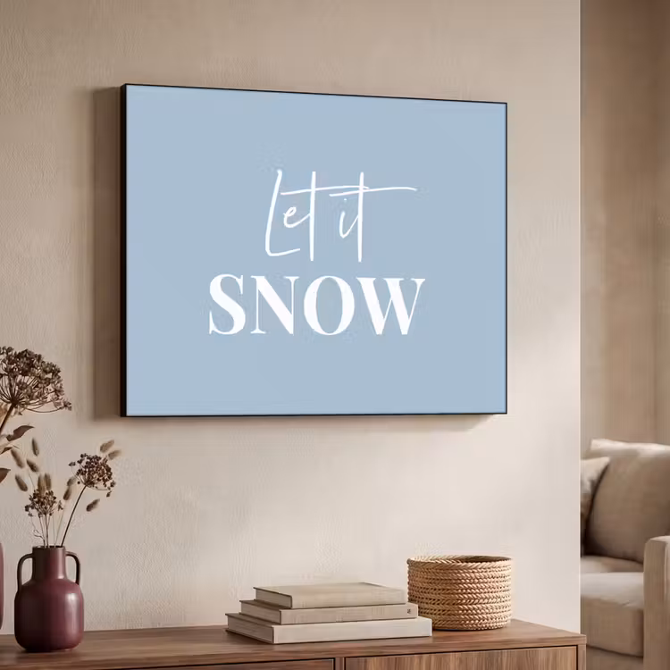 Art Frame - Sneeuw - Winter - Blauw - Let it snow — 7