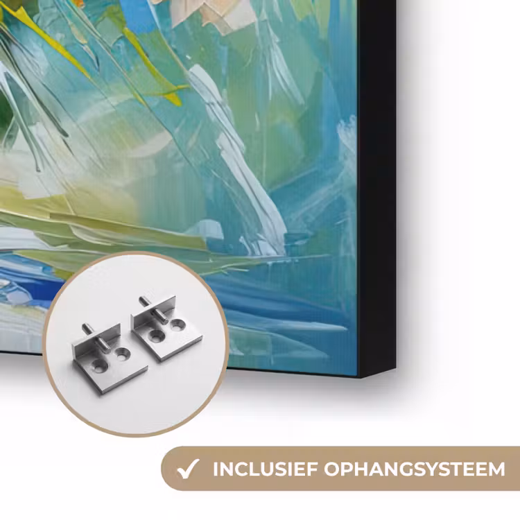 Art Frame - Bloemen - Kleurrijk - Bloempot - Olieverf — 6