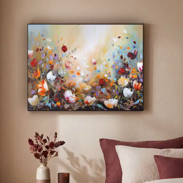 Art Frame - Olieverf - Bloemen - Kleurrijk - Natuur — 3