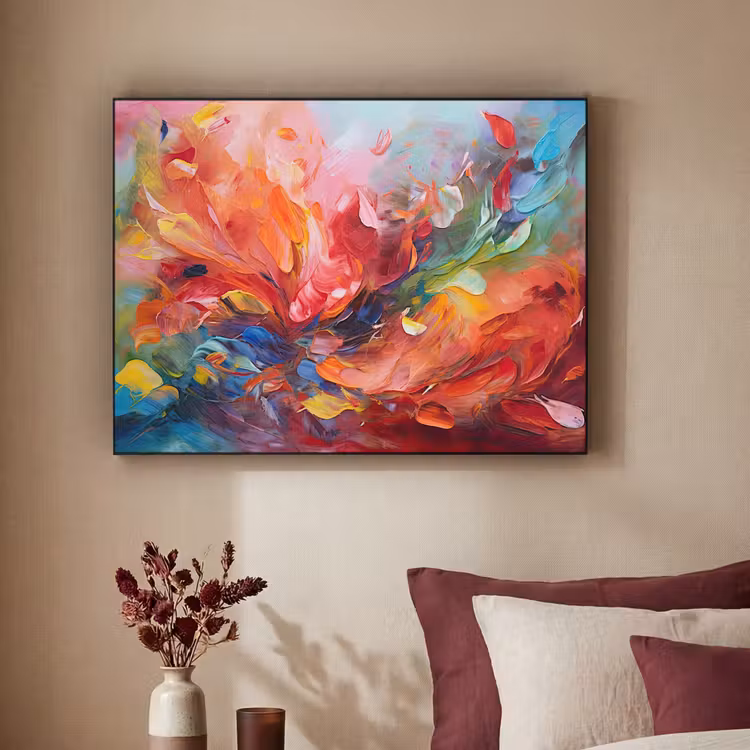 Art Frame - Olieverf - Kunst - Abstract - Kleurrijk — 3