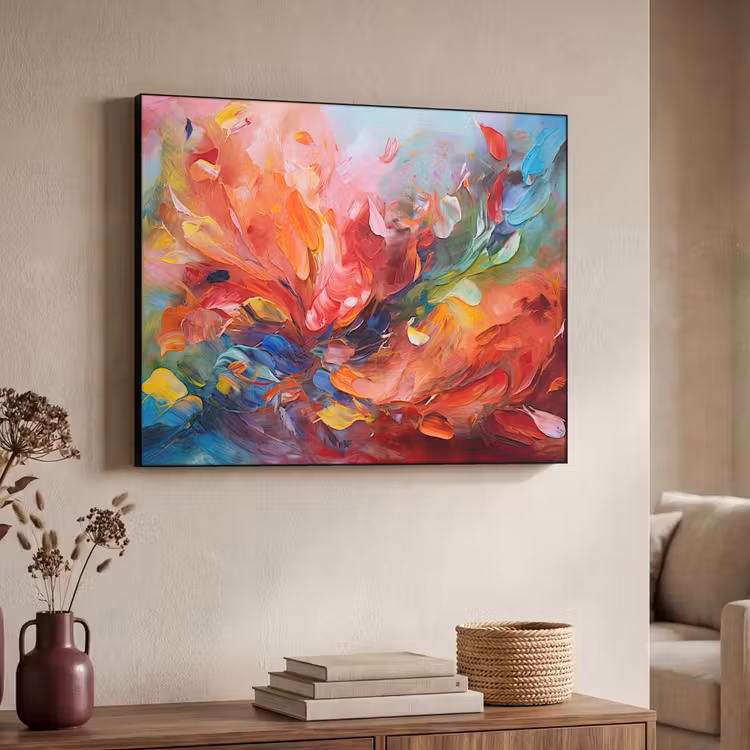 Art Frame - Olieverf - Kunst - Abstract - Kleurrijk — 7