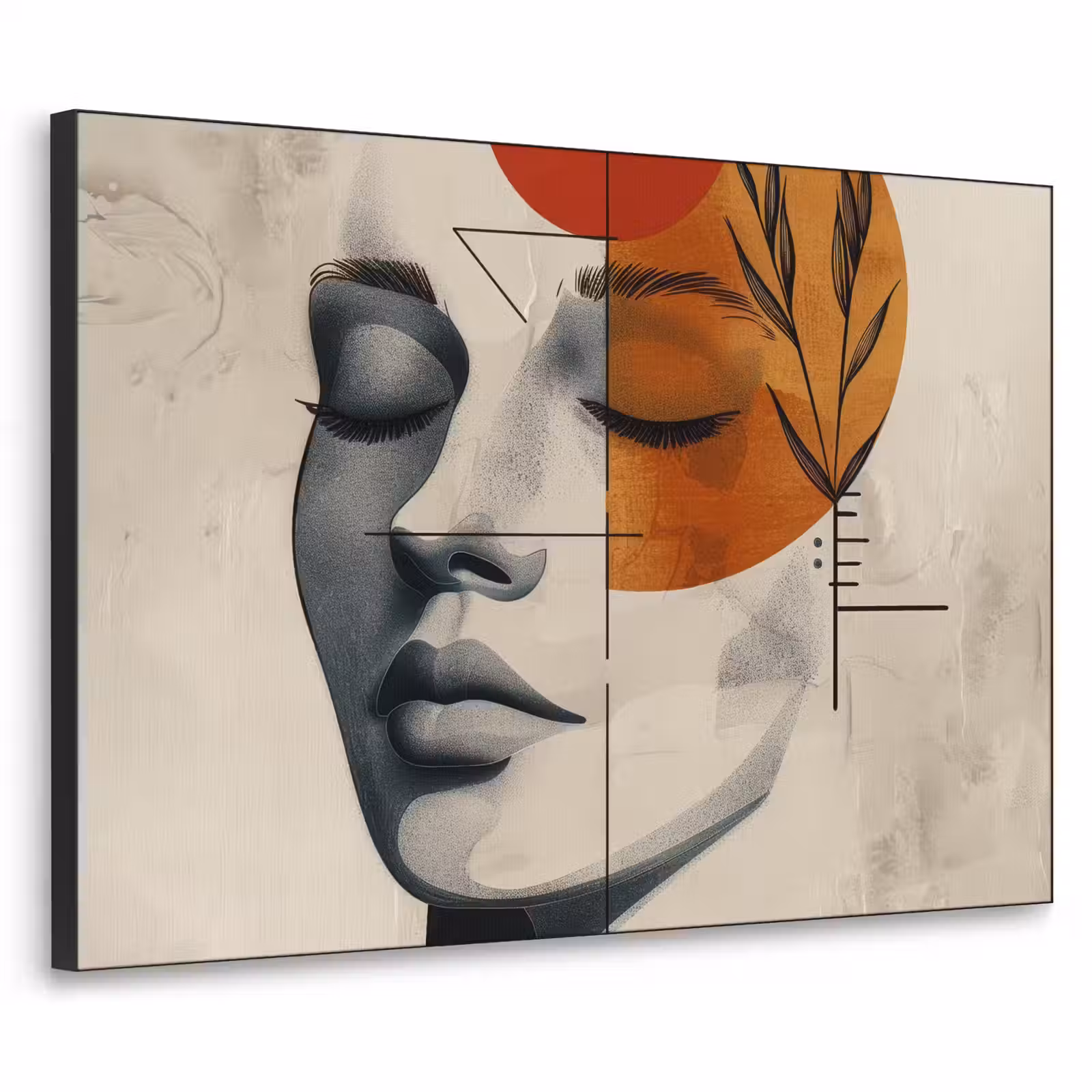 Art Frame - Gezicht - Cirkels - Kunst - Modern — 1