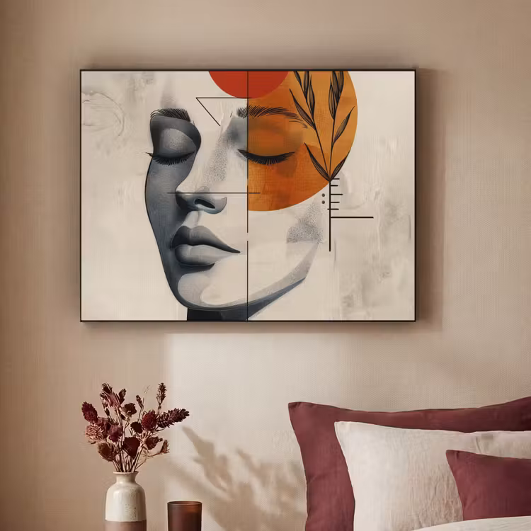 Art Frame - Gezicht - Cirkels - Kunst - Modern — 3
