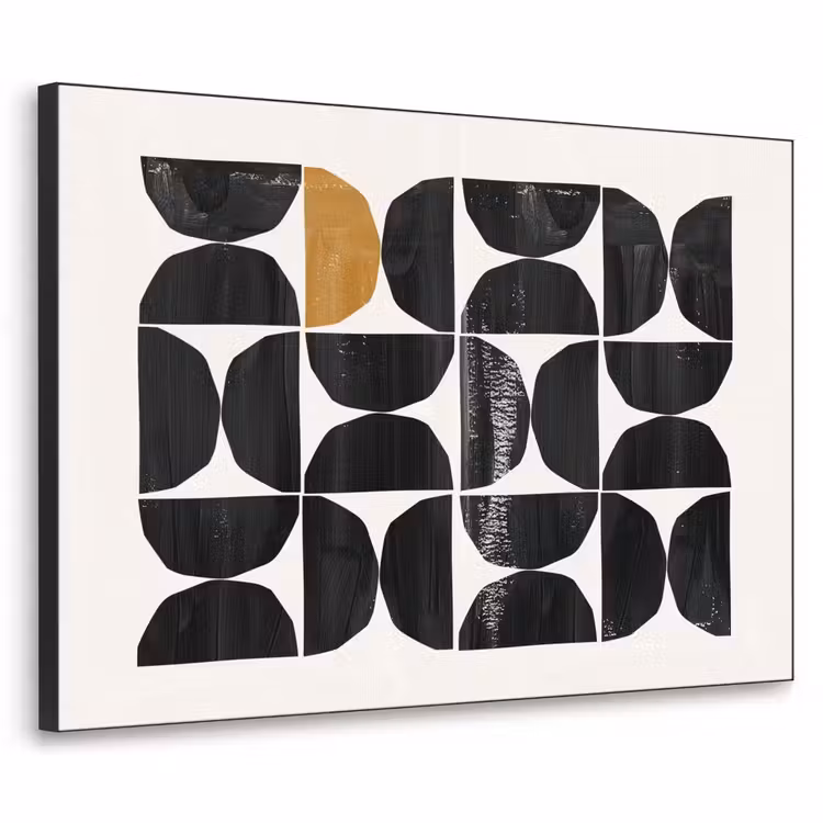 Art Frame - Modern - Halve cirkel - Goud - Zwart — 1