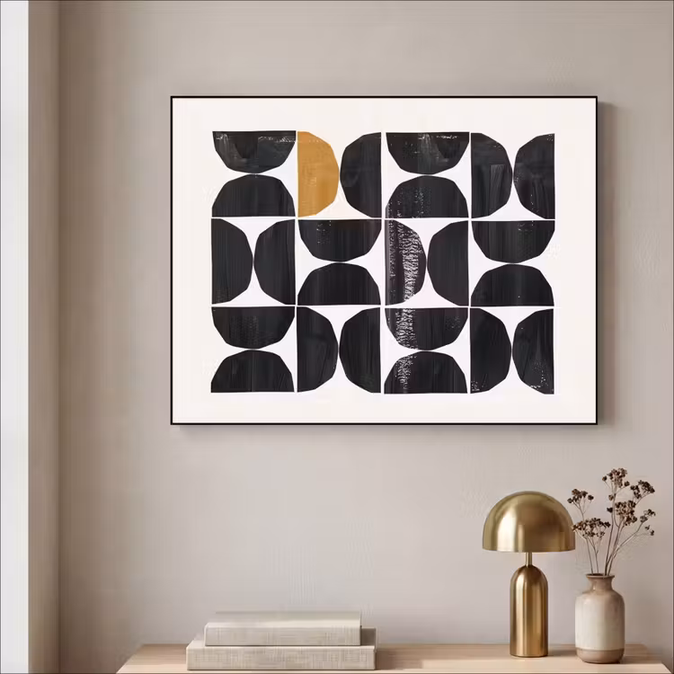 Art Frame - Modern - Halve cirkel - Goud - Zwart — 5
