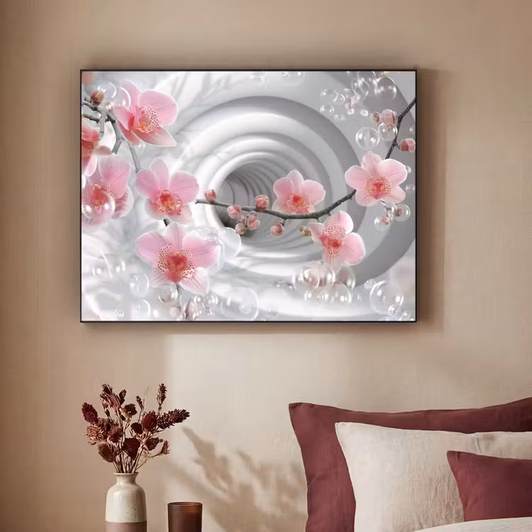 Art Frame - Bloemen - Tunnel - Abstact - 3D effect — 3