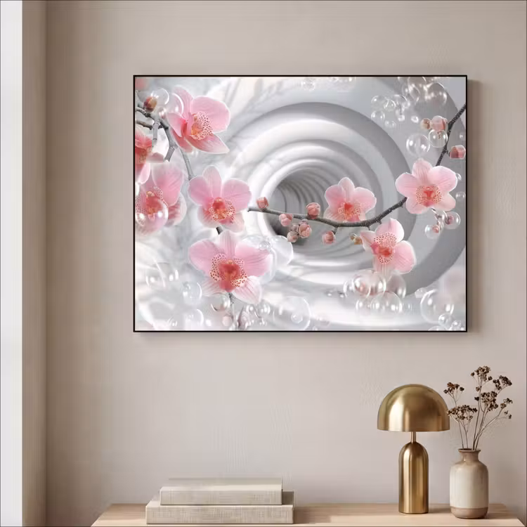 Art Frame - Bloemen - Tunnel - Abstact - 3D effect — 5