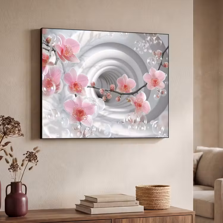 Art Frame - Bloemen - Tunnel - Abstact - 3D effect — 7