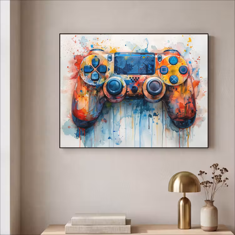 Art Frame - Kinder- en tiener kamer - Gaming - Game controller — 5