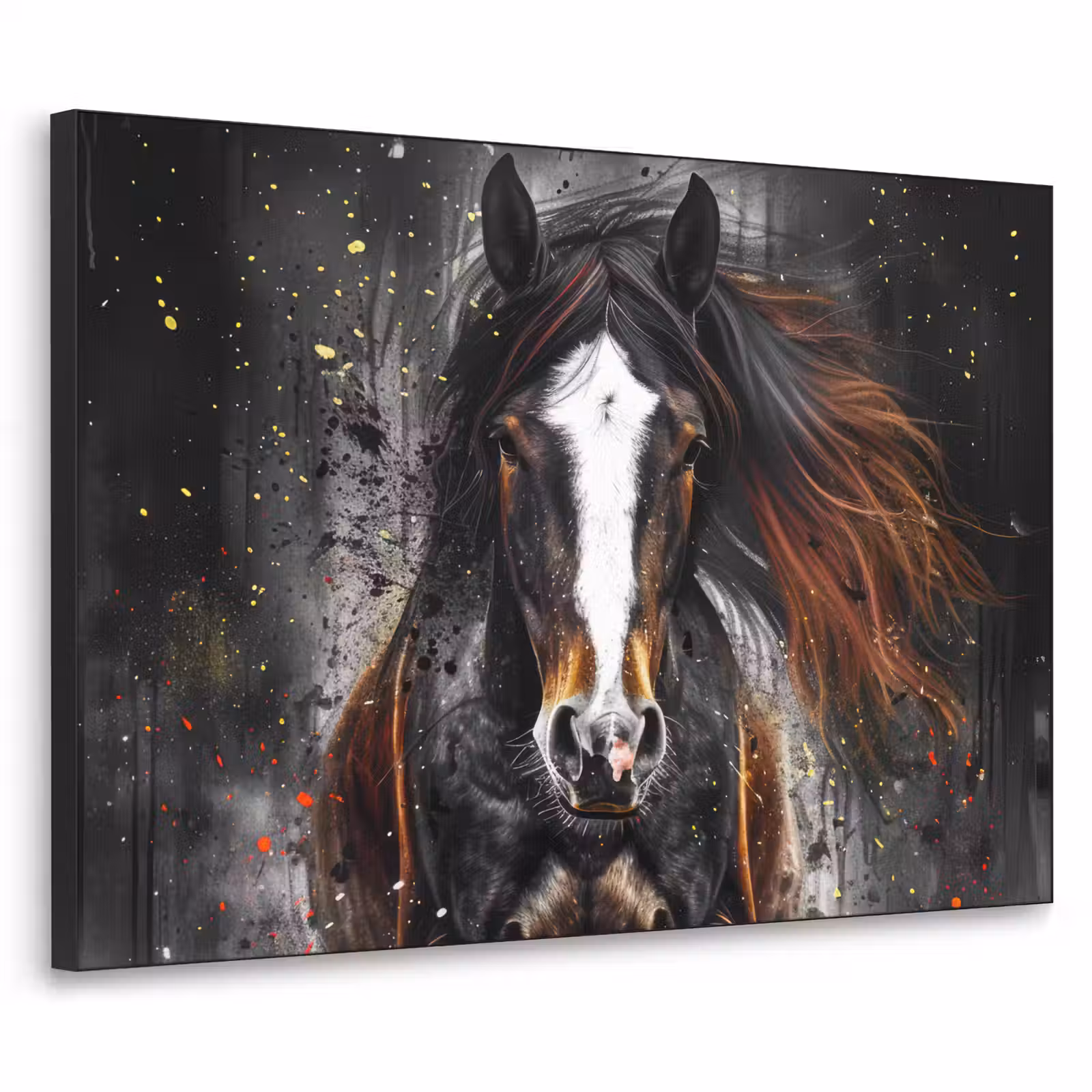 Art Frame - Paard - Dieren - Zwart - Luxe - Modern — 1