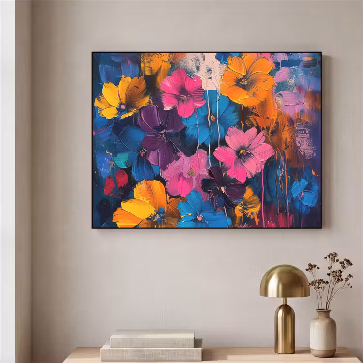 Art Frame - Bloemen - Kleurrijk - Abstract - Modern — 5