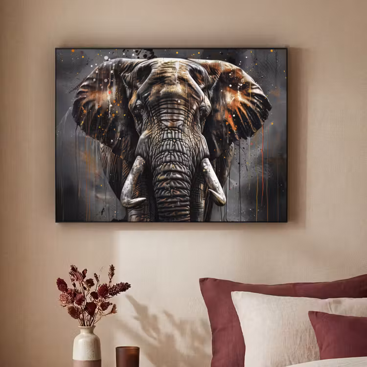 Art Frame - Olifant - Watercolor - Wilde dieren - Luxe — 3