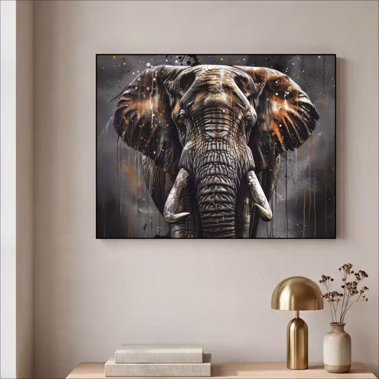 Art Frame - Olifant - Watercolor - Wilde dieren - Luxe — 5