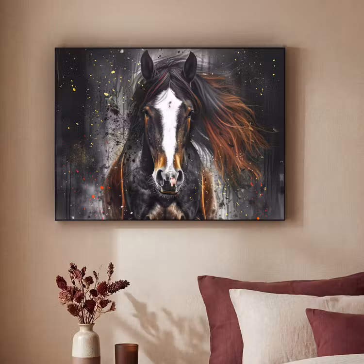 Art Frame - Paard - Dieren - Zwart - Luxe - Modern — 3