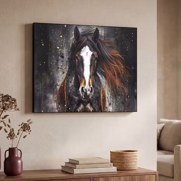 Art Frame - Paard - Dieren - Zwart - Luxe - Modern — 7