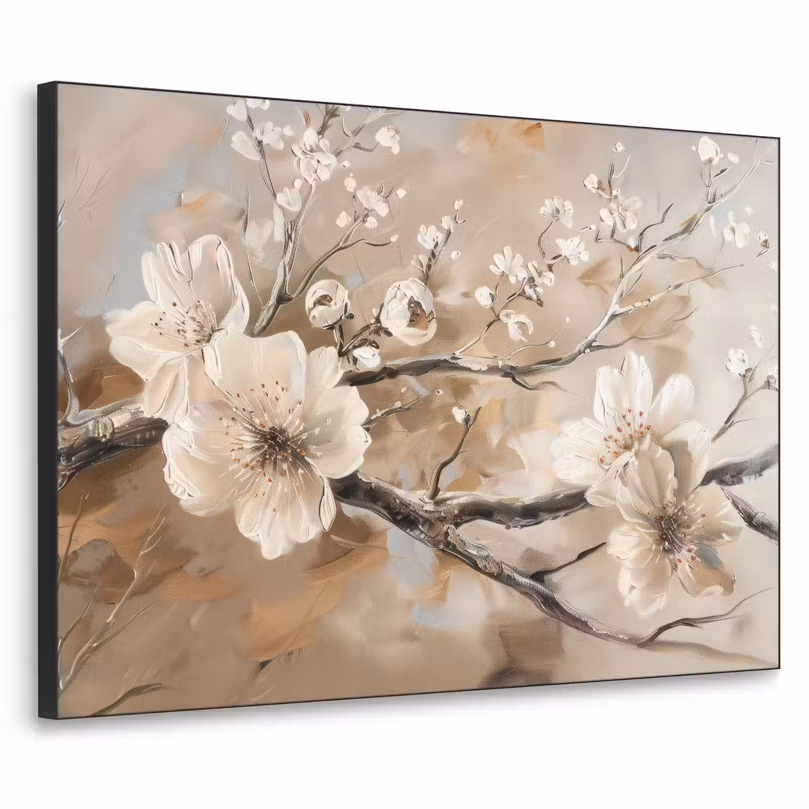 Art Frame - Bloemen - Natuur - Wit - Bloesem - Abstract — 1