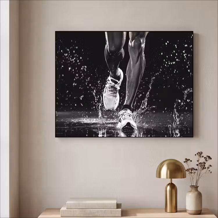 Art Frame - Hardloopschoenen - Rennen - Druppels - Zwart — 5