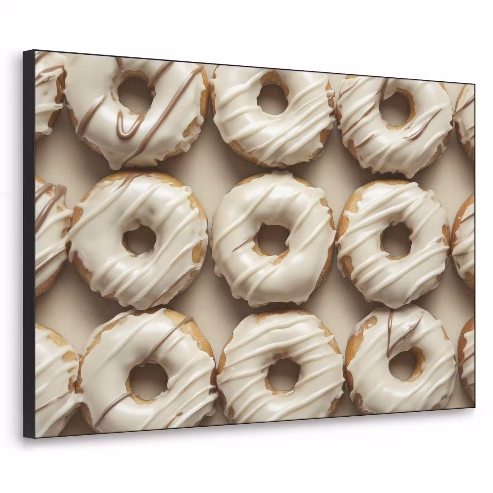 Art Frame - Donuts - Chocolade - Wit - Beige — 1