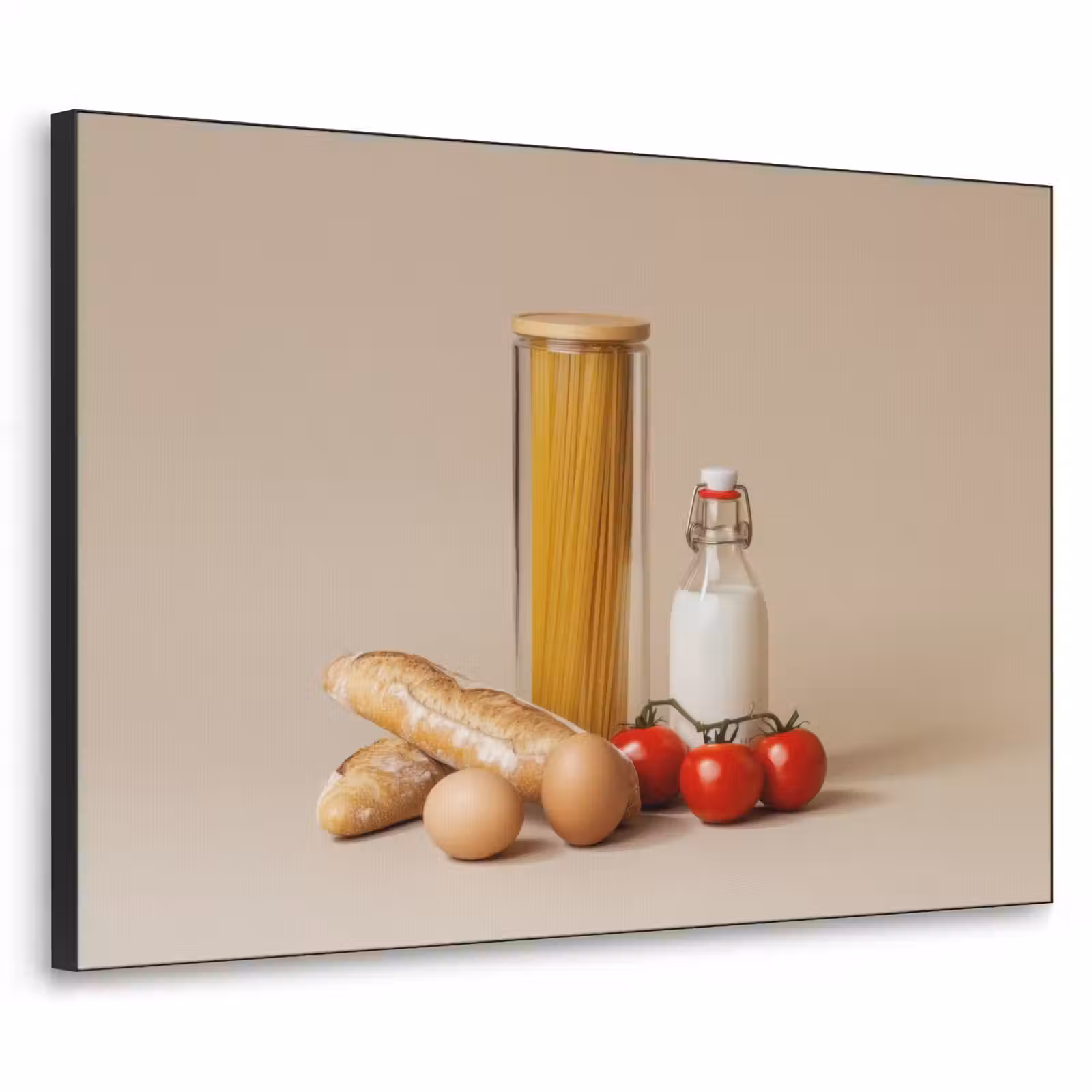 Art Frame - Spaghetti - Melk - Tomaten - Eieren - Brood — 1