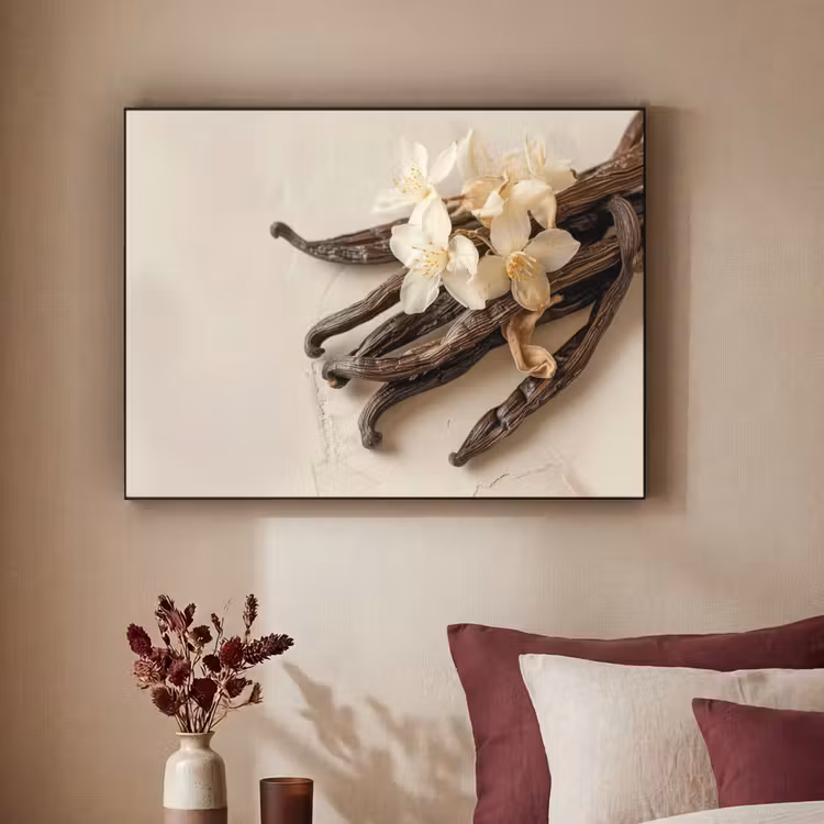 Art Frame - Vanille - Bloemen - Beige — 3