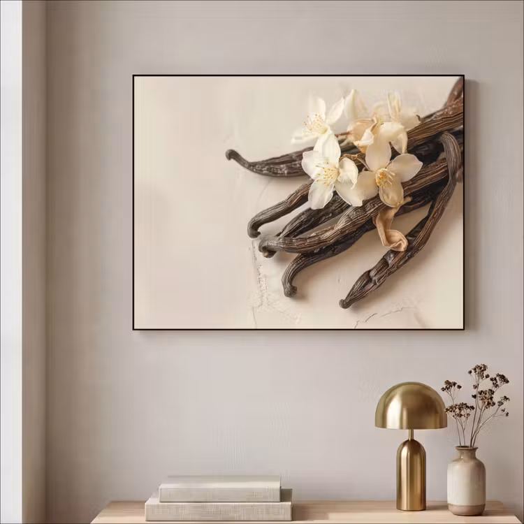 Art Frame - Vanille - Bloemen - Beige — 5