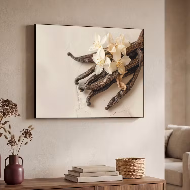 Art Frame - Vanille - Bloemen - Beige — 7