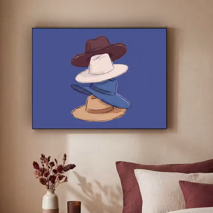 Art Frame - Hoeden - Gestapeld - Mode - Kleurrijk - Illustratie — 3