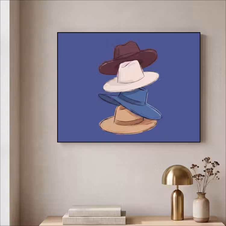 Art Frame - Hoeden - Gestapeld - Mode - Kleurrijk - Illustratie — 5
