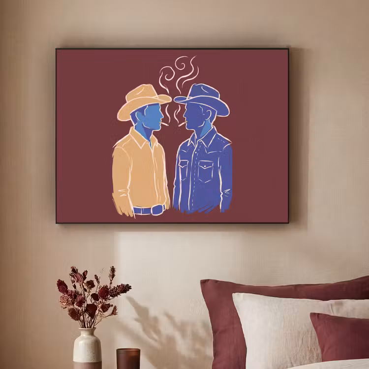Art Frame - Mensen - Profiel - Sigaret - Abstract - Kunst — 3