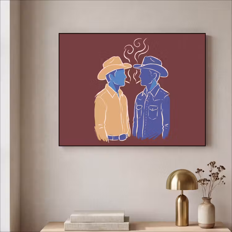 Art Frame - Mensen - Profiel - Sigaret - Abstract - Kunst — 5