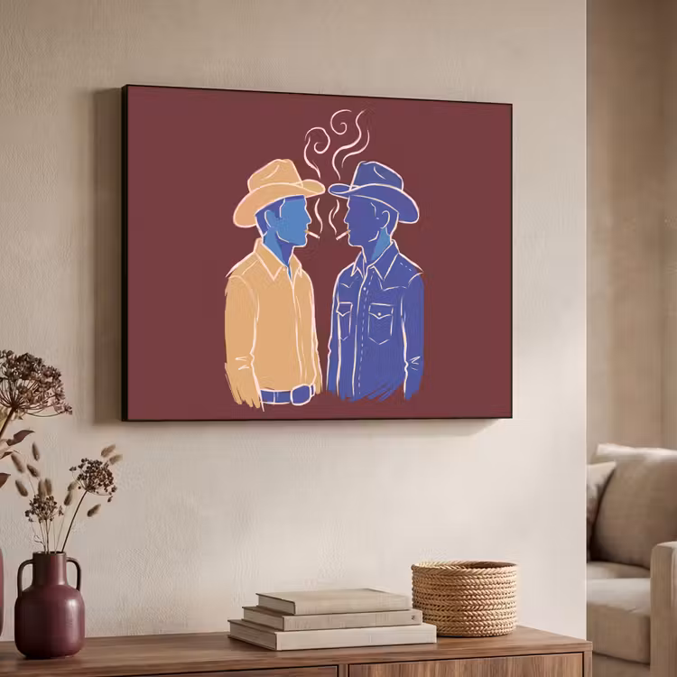 Art Frame - Mensen - Profiel - Sigaret - Abstract - Kunst — 7
