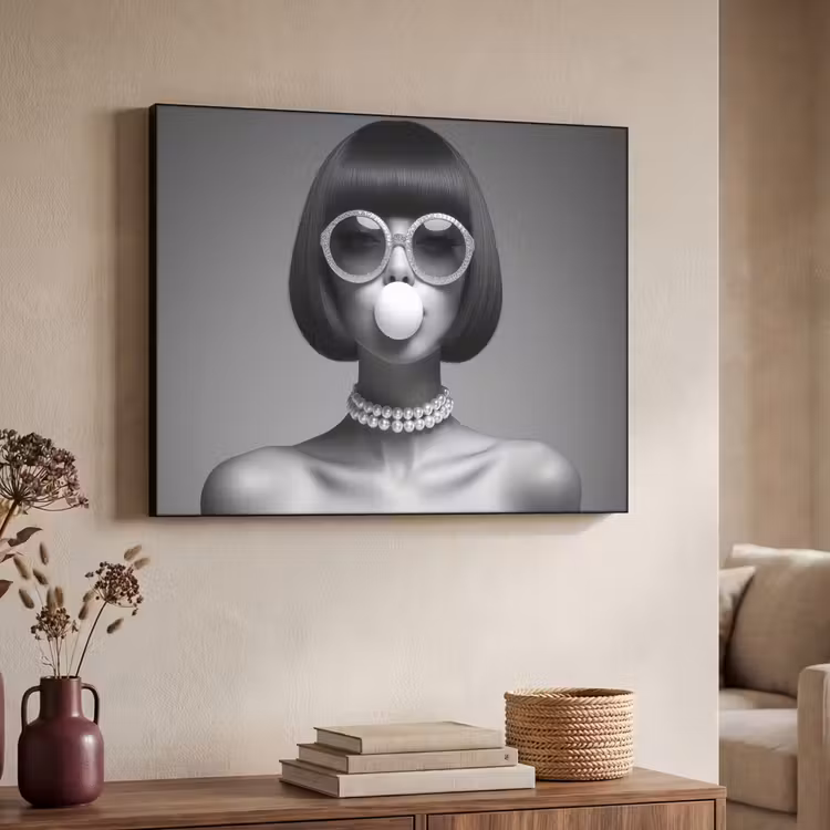 Art Frame - Vrouw - Zwart Wit - Ketting - Zonnebril — 7
