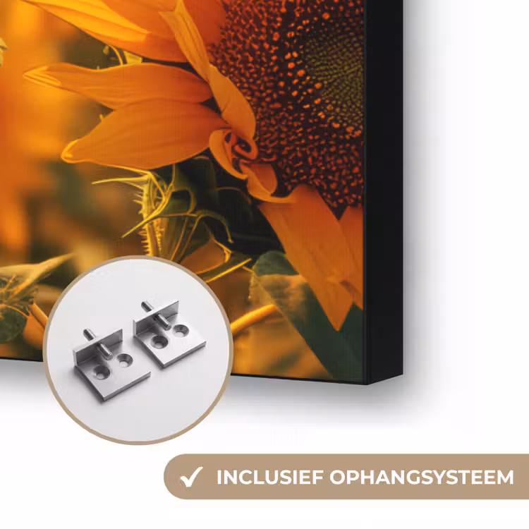 Art Frame - Zonnebloem - Bloemen - Geel - Bloemenveld met zonnebloemen — 6