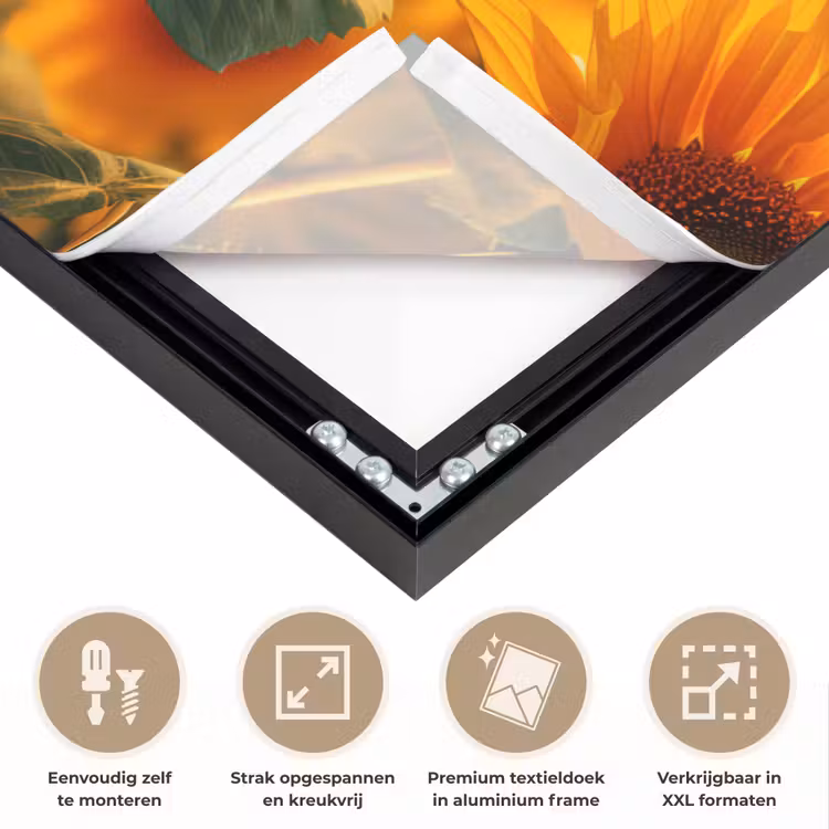 Art Frame - Zonnebloem - Bloemen - Geel - Bloemenveld met zonnebloemen — 8