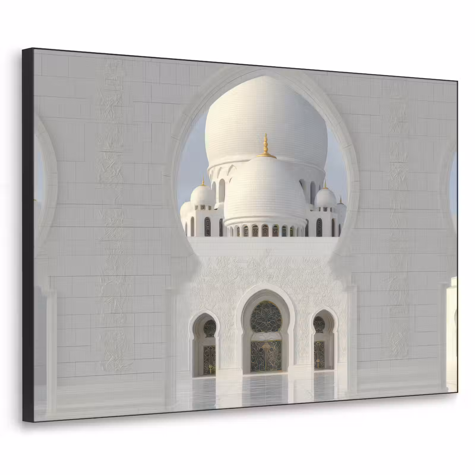 Art Frame - Witte koepel - Gouden Details - Moskee — 1