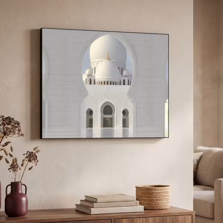 Art Frame - Witte koepel - Gouden Details - Moskee — 7