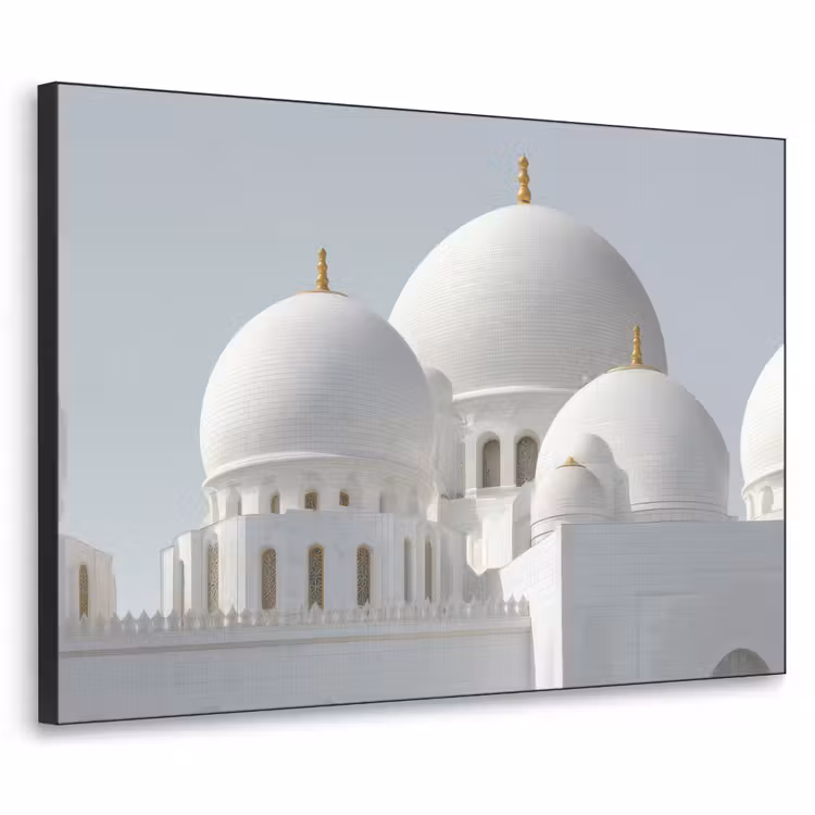 Art Frame - Witte koepels - Helderblauwe lucht - Islamitisch — 1