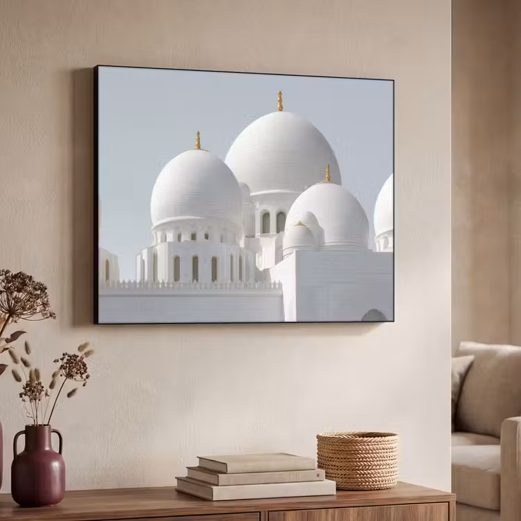 Art Frame - Witte koepels - Helderblauwe lucht - Islamitisch — 7