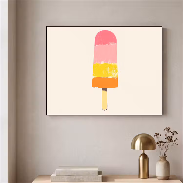 Art Frame - Waterijsje - Retro - Stokje - Roze — 5