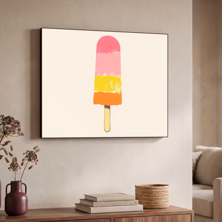 Art Frame - Waterijsje - Retro - Stokje - Roze — 7