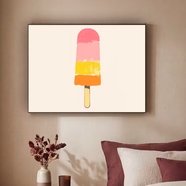 Art Frame - Waterijsje - Retro - Stokje - Roze — 3