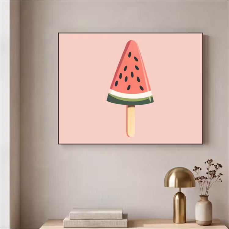 Art Frame - Watermeloen - Ijsje - Pitjes - Rood — 5