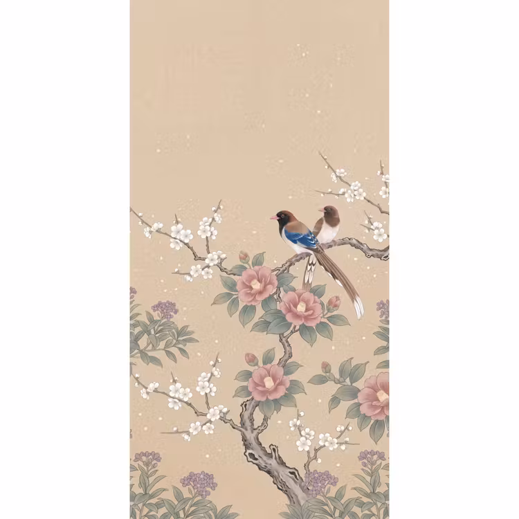 Behang - Bloemen - Vogels - Bloemen — 2
