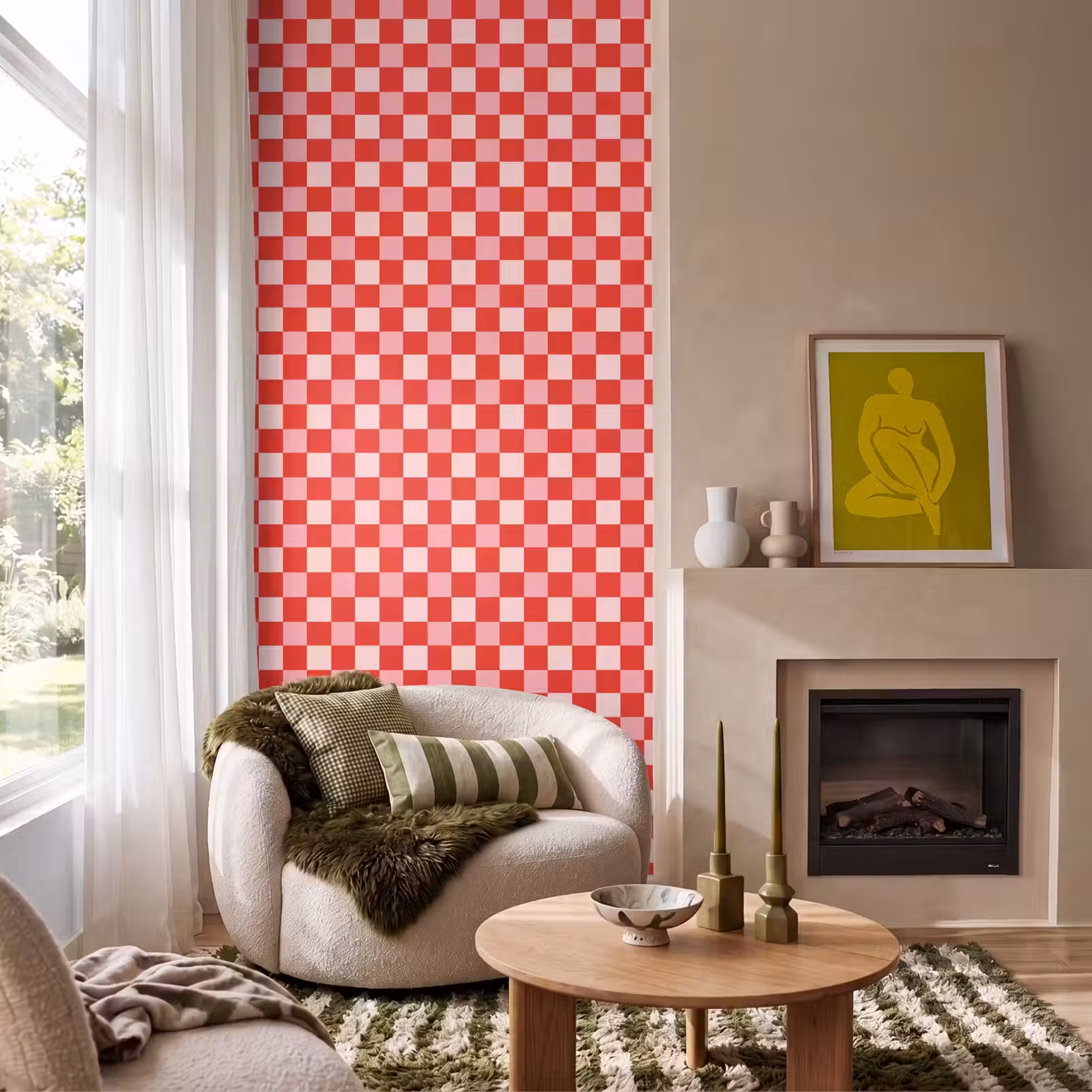 Behang - Klassiek - Rood — 1